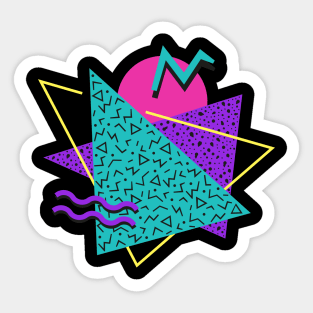 Memphis Pattern 9 / 80s Retro Sticker